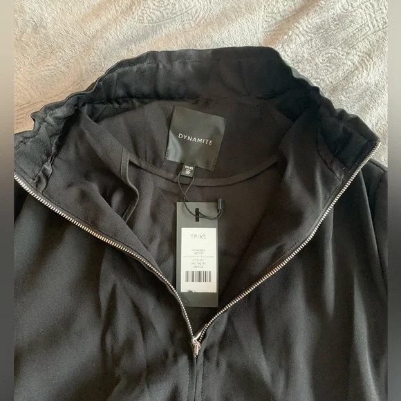 Dynamite black crop bomber jacket - Picture 4 of 8